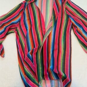 Multicolor Serape Women's Kimono
